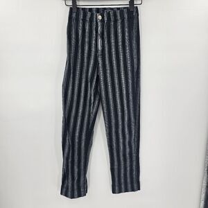 Brandy melville tilden striped pants small black white